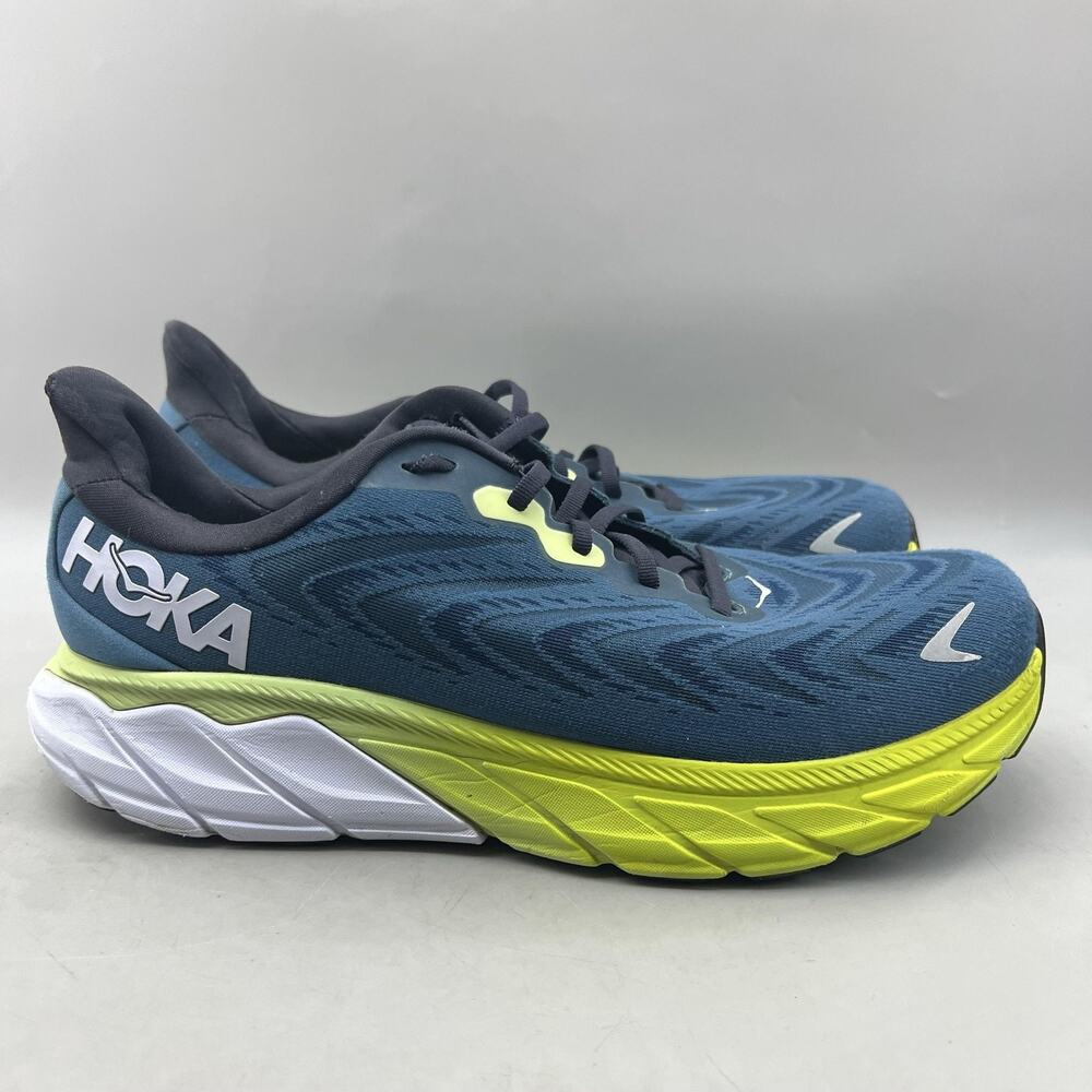 Hoka One One Arahi 6 Running Shoes Men Size 11 Blue Green Mesh Comfort Sneakers